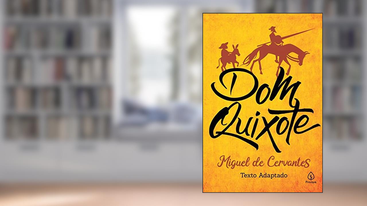 Capa de Dom Quixote, do autor Miguel de Cervantes