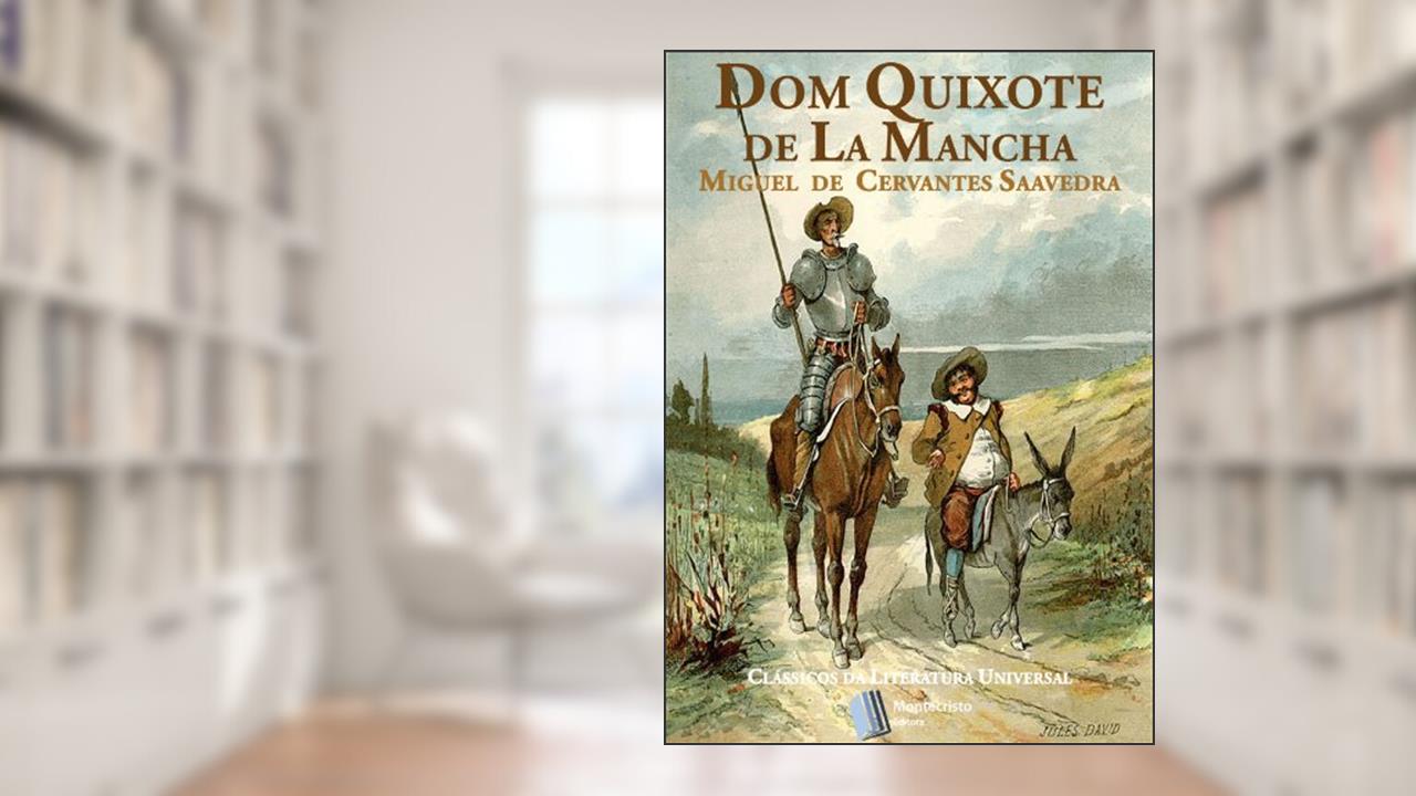 Capa de Dom Quixote de La Mancha: Obra Completa com Partes I e II, do autor Miguel de Cervantes