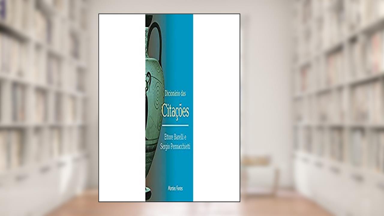 Capa de Dicionário das citações, do autor Ettore Barelli