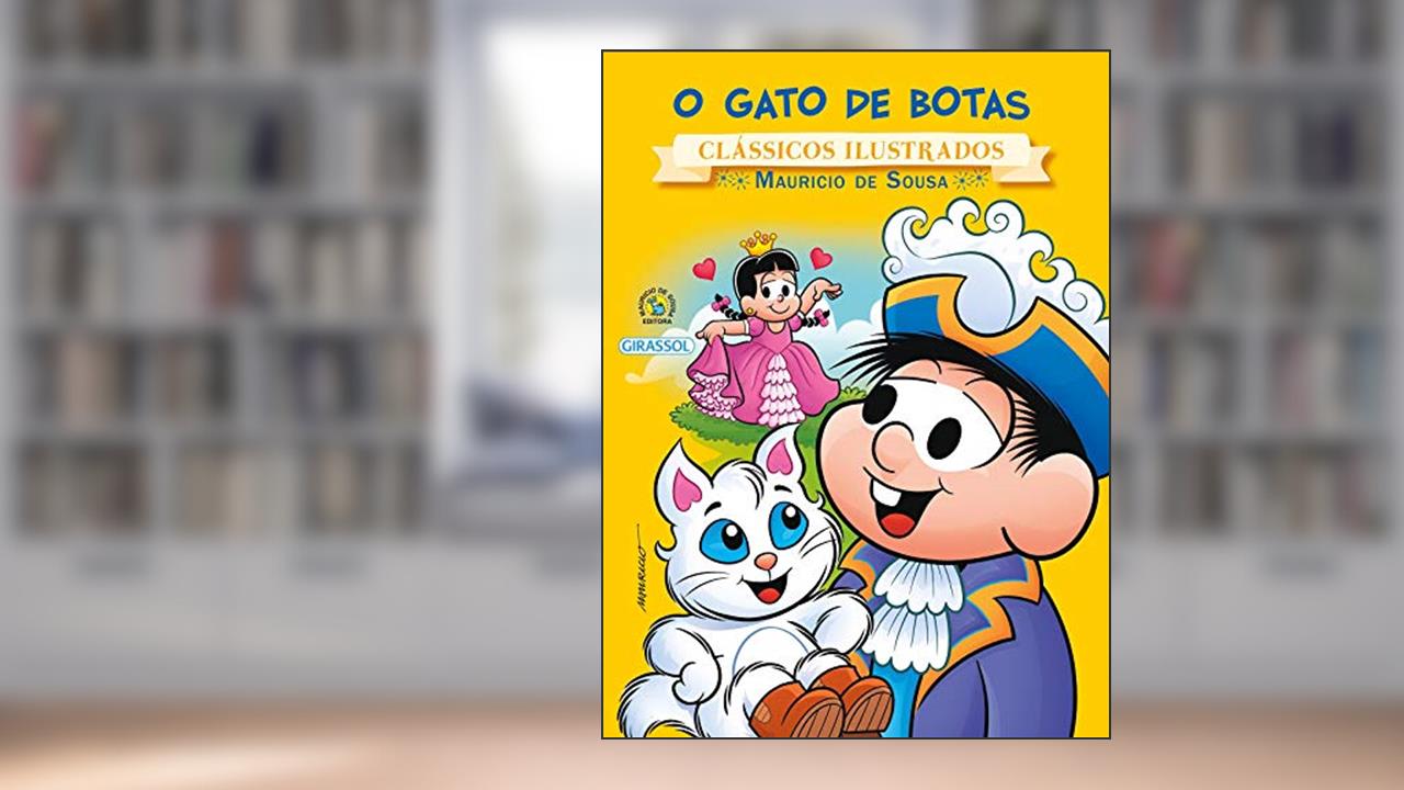 Capa de Turma da Mônica - Clássicos Ilustrados - O Gato de Botas, do autor Mauricio de Sousa