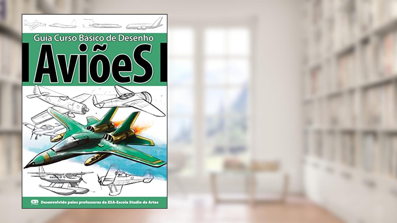 Capa de Guia curso básico de desenho - Aviões, do autor On Line Editora