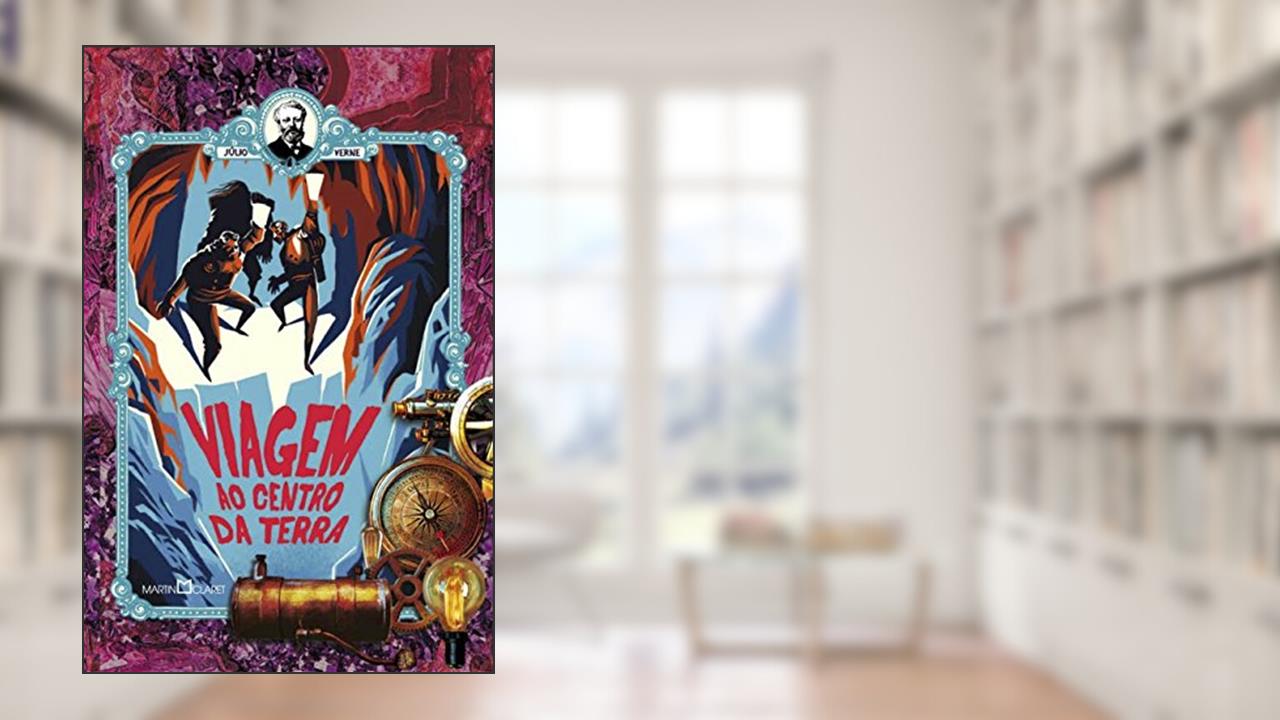 Capa de Viagem ao centro da terra, do autor Júlio Verne