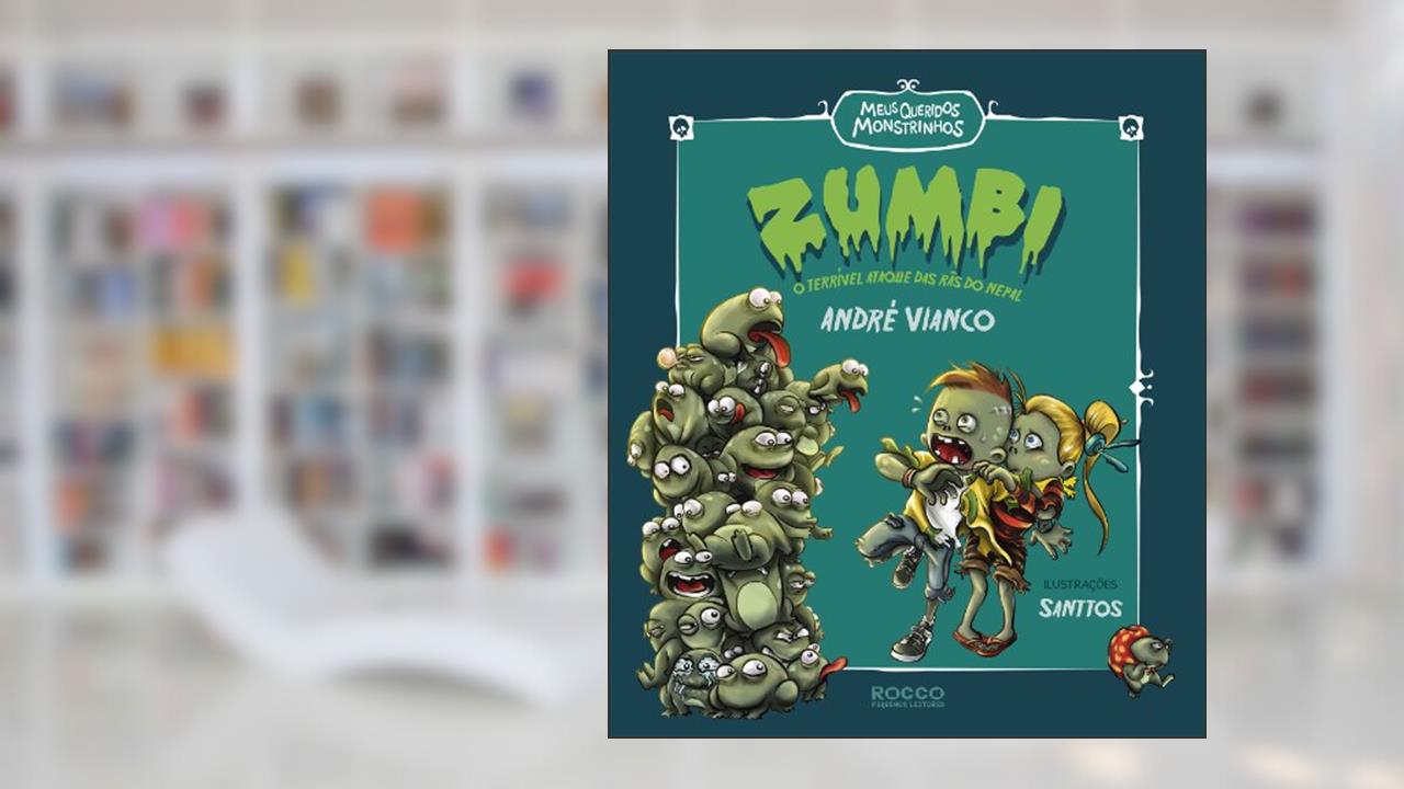 Capa de Zumbi: O terrível ataque das rãs do Nepal, do autor André Vianco