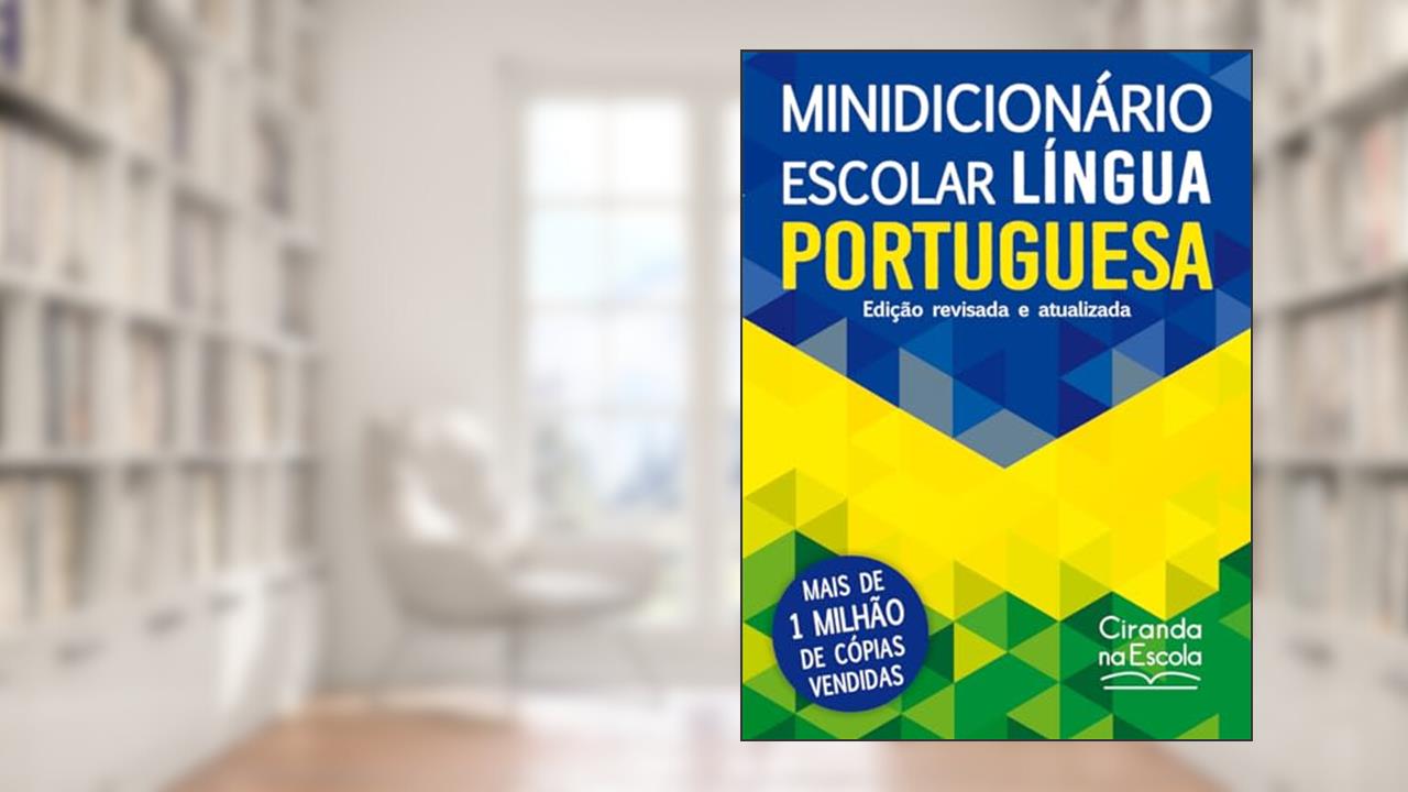Capa de Ciranda Cultural Minidicionário escolar Língua Portuguesa (papel off-set), Multicores, do autor Ciranda Cultural
