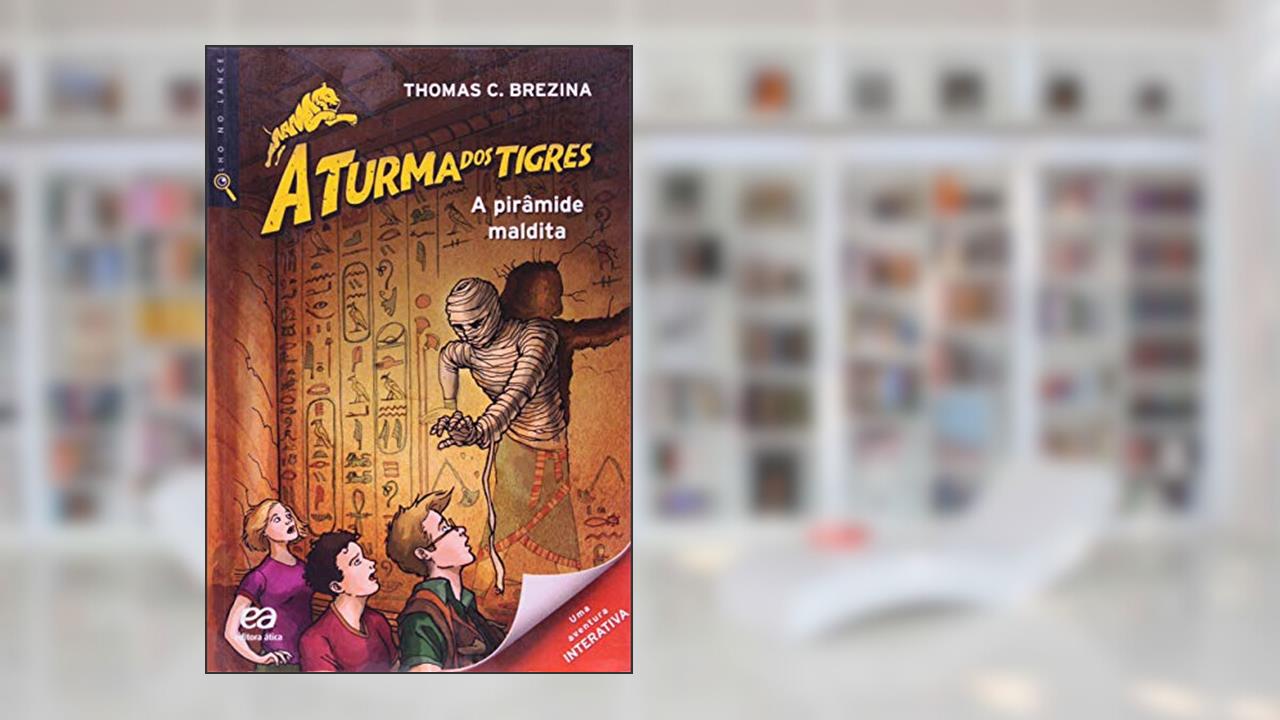 Capa de A Turma dos Tigres - A pirâmide maldita, do autor Thomas Brezina