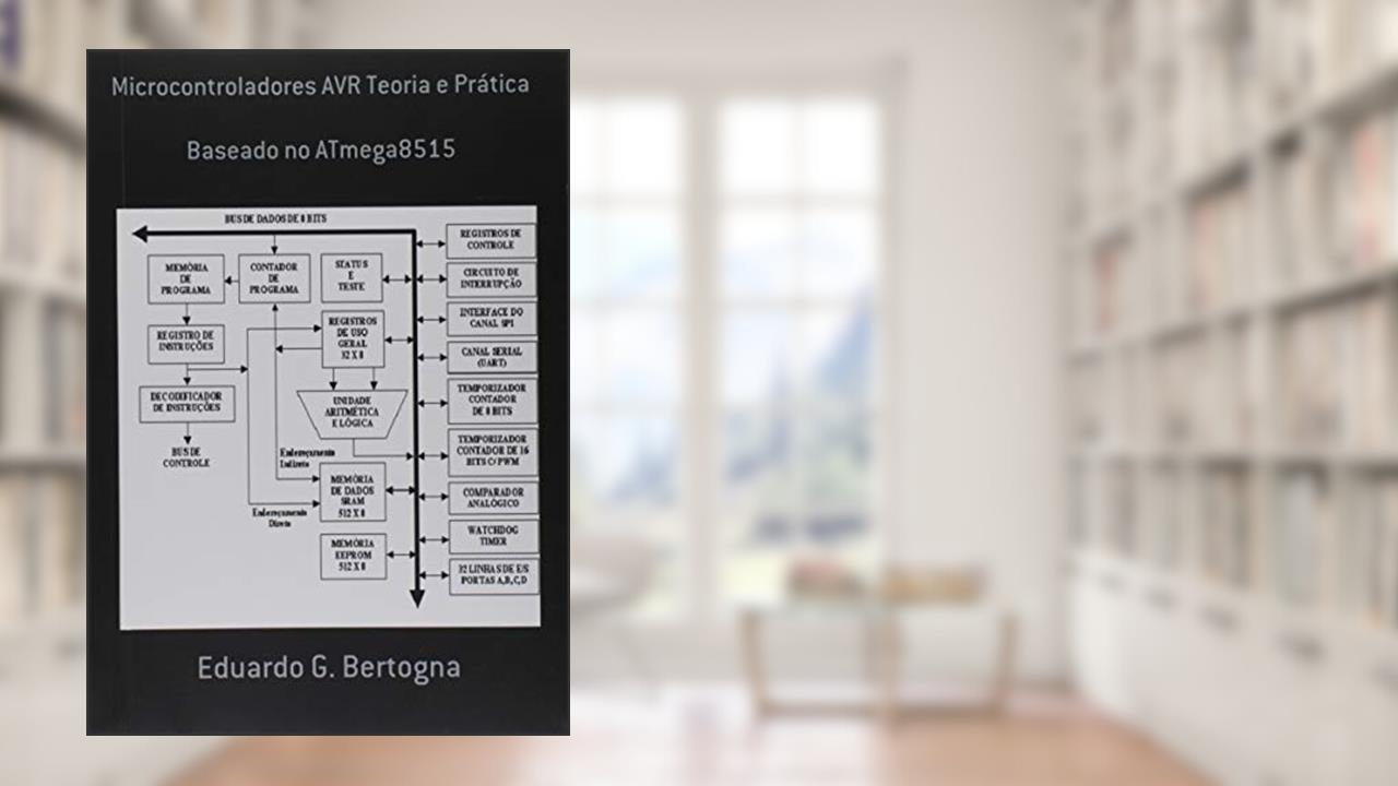Capa de Microcontroladores AVR Teoria e Prática, do autor Vários Autores