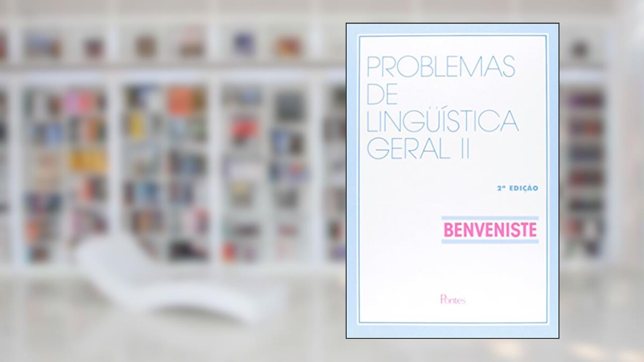 Capa de Problemas de Linguística Geral - Volume 2, do autor Émile Benveniste