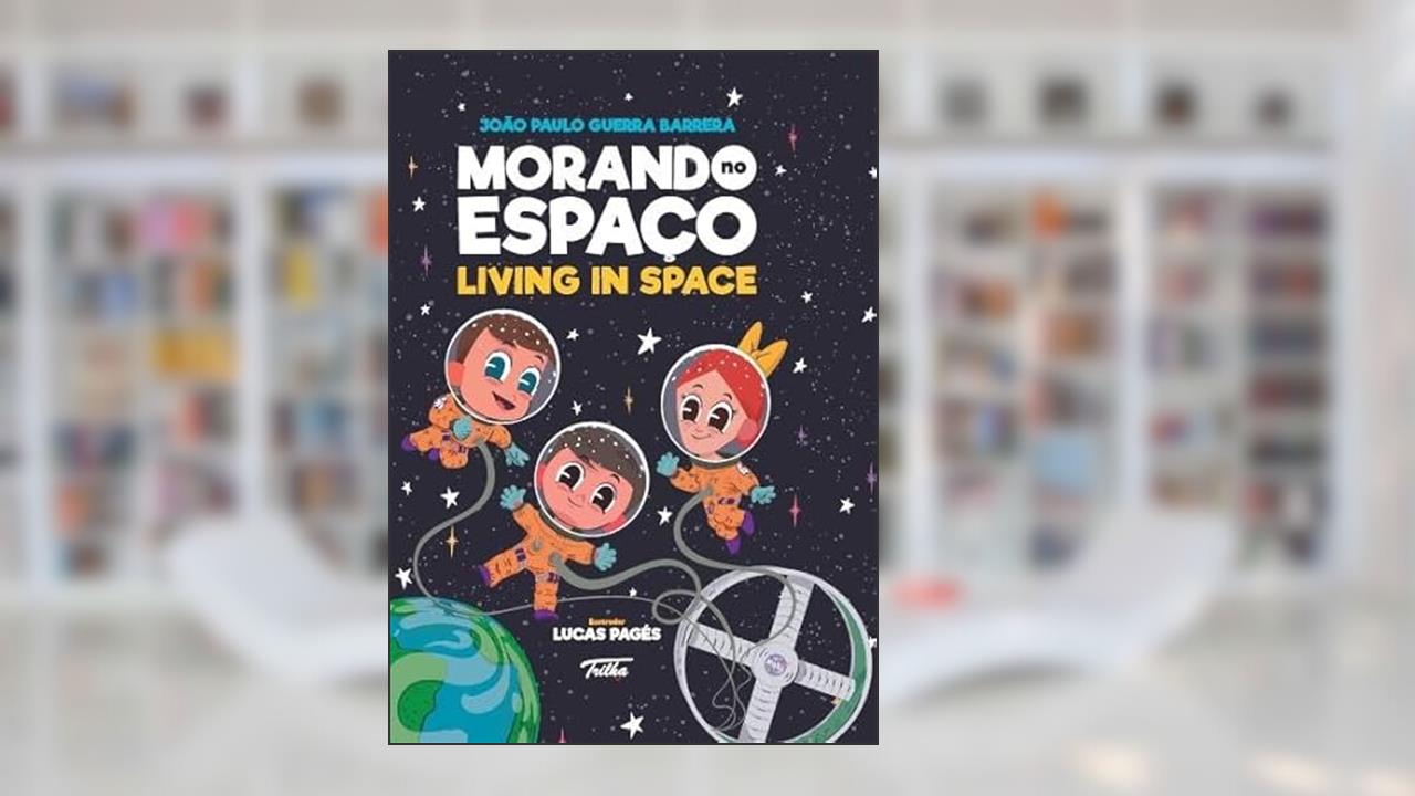 Capa de Morando no espaço / Living in space, do autor João Paulo Guerra Barrera