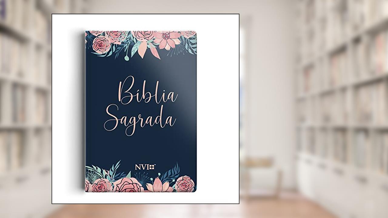 Capa de Bíblia NVI Letra normal - Rosas, do autor SBI
