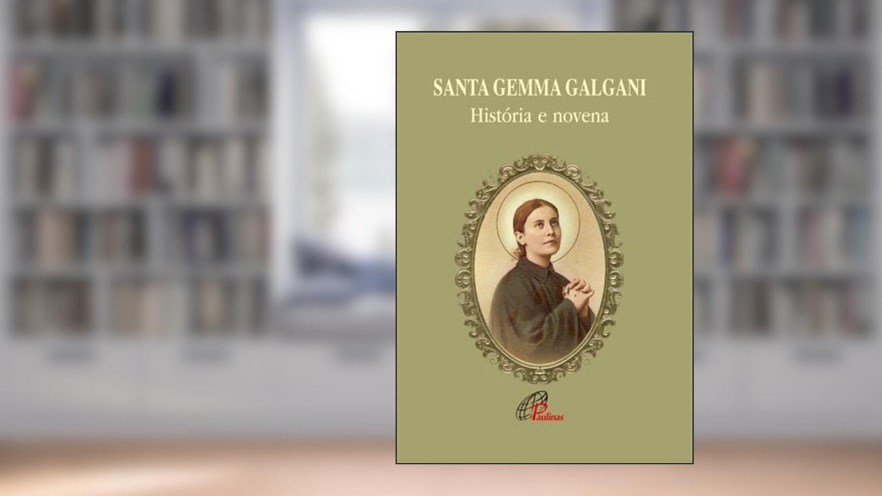 Capa de Santa Gemma Galgani: História e novena, do autor José Ricardo Zonta