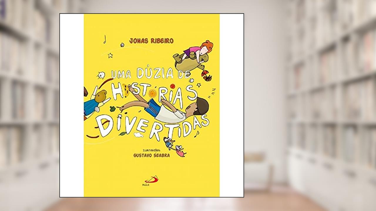 Capa de Uma Dúzia de Histórias Divertidas, do autor Jonas Ribeiro