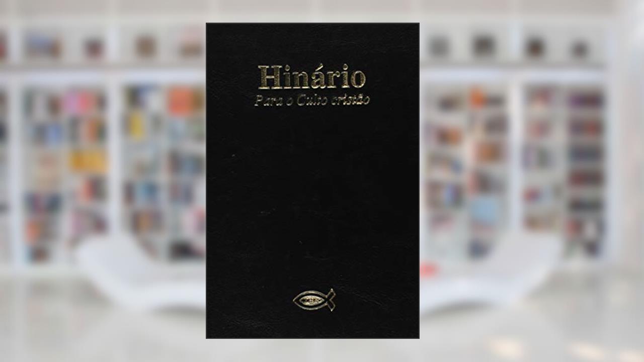Capa de Hinário Para Culto Cristão Grande com Música Espiral Preto, do autor Vários Autores