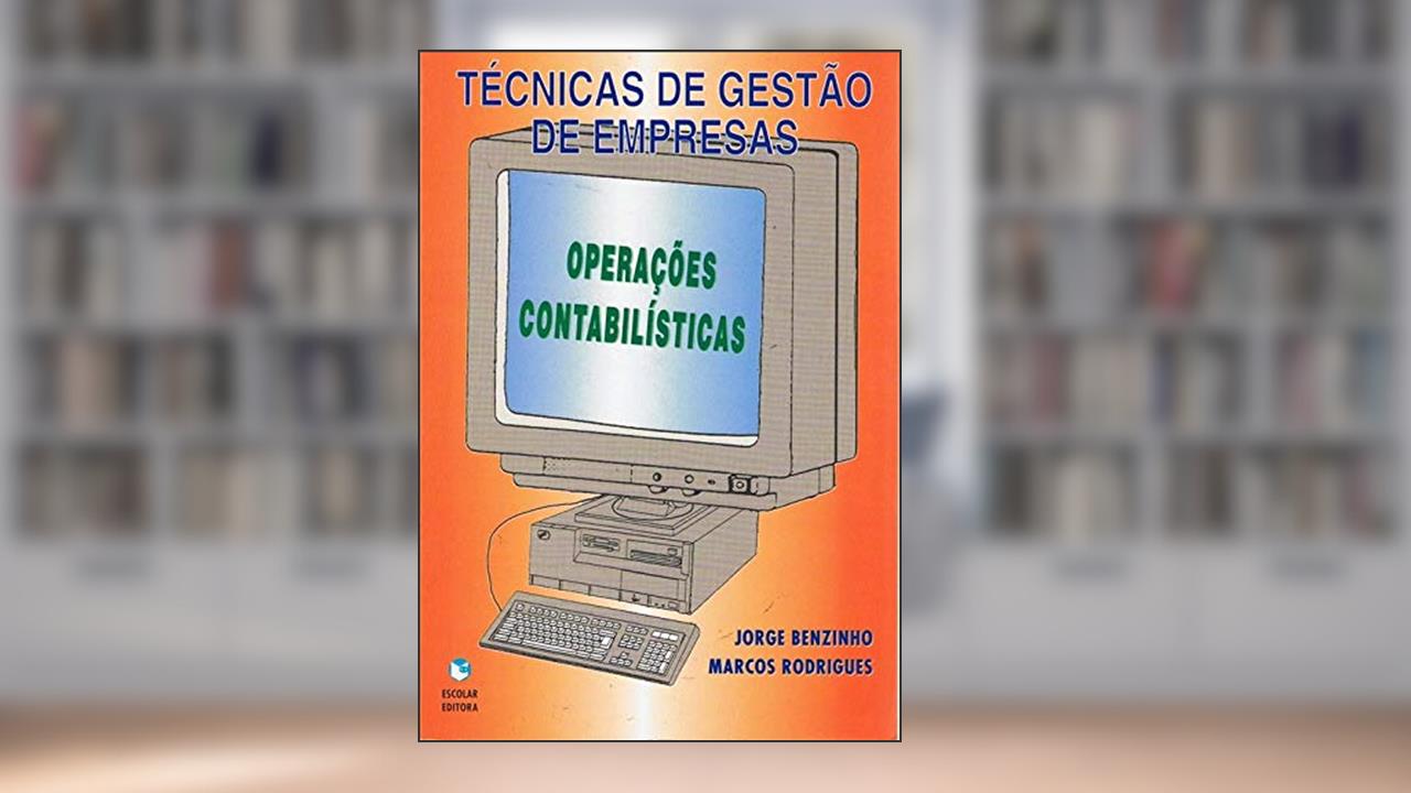 Capa de Operações Contabilísticas, do autor Jorge Benzinho
