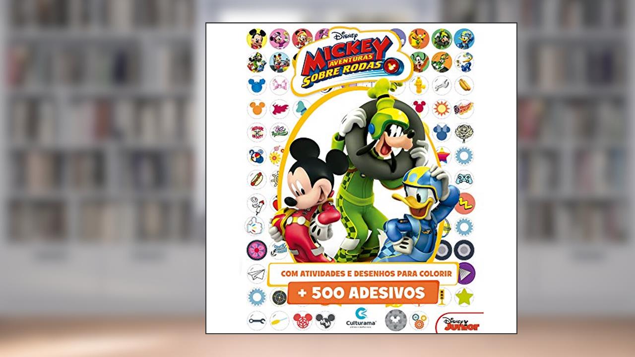 Capa de 500 Adesivos Disney Mickey, do autor Culturama