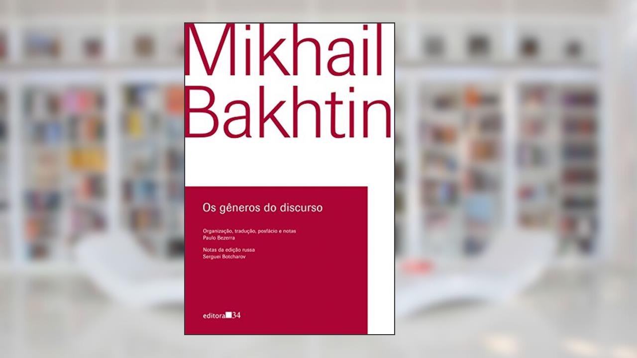 Capa de Os gêneros do discurso, de Mikhail Bakhtin