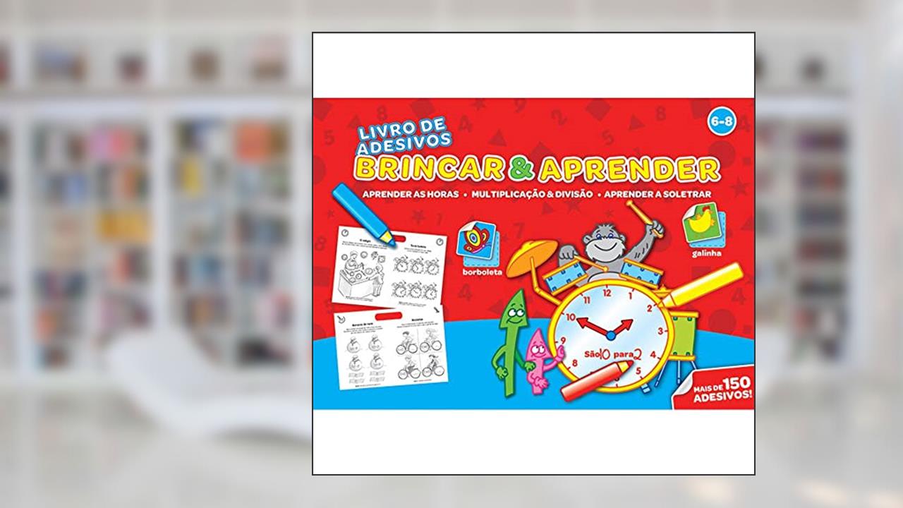 Capa de Brincar & aprender 6-8 : Livro de adesivos, do autor Yoyo Books