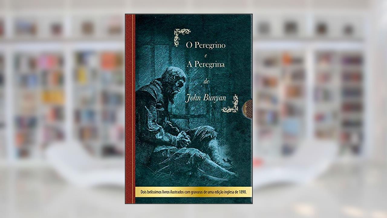 Capa de Box - O peregrino + A peregrina edição de luxo, do autor John Bunyan