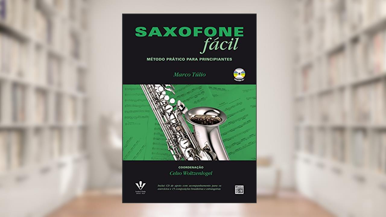 Capa de Saxofone fácil, do autor Marco Túlio