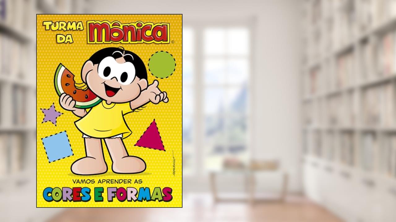 Capa de Turma da Mônica - Vamos aprender as cores e formas, do autor Ciranda Cultural