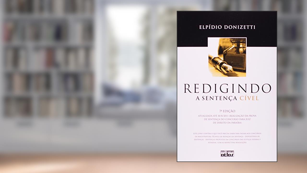 Capa de Redigindo a Sentença Cível, do autor Elpidio Donizetti