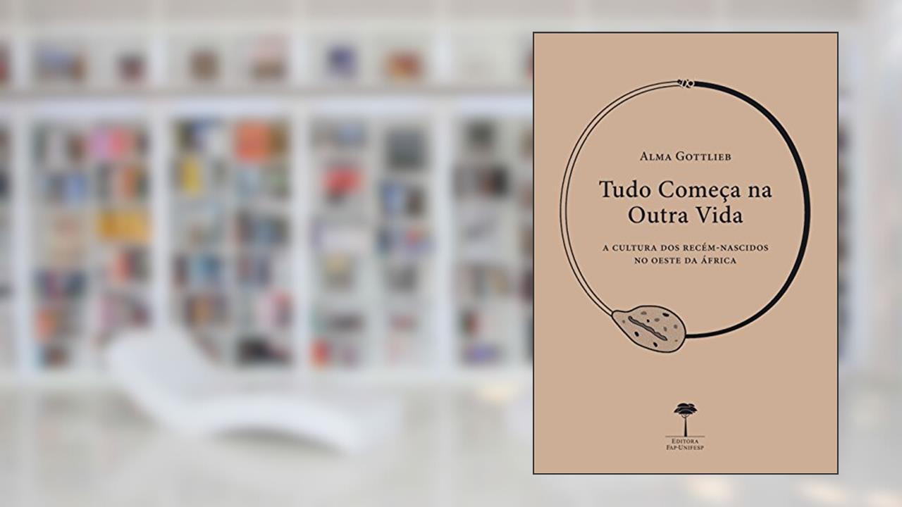Capa de Tudo começa na outra vida: A cultura dos recém-nascidos no oeste da África, do autor Alma Gottlieb
