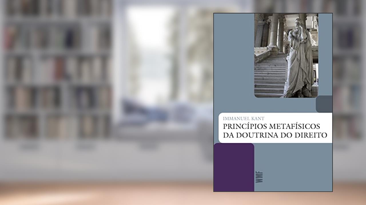 Capa de Princípios metafísicos da doutrina do Direito, do autor Immanuel Kant