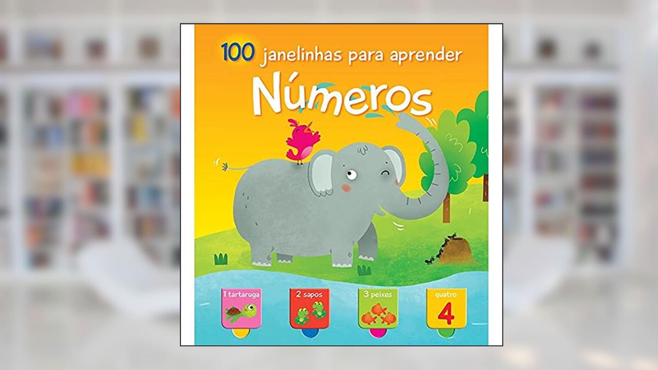 Capa de Números : 100 janelinhas para aprender, do autor Yoyo Books