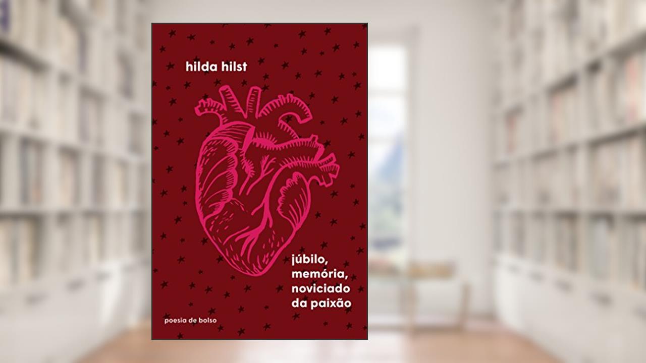 Capa de Júbilo, memória, noviciado da paixão, do autor Hilda Hilst