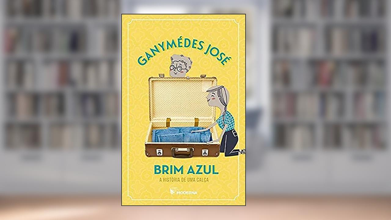 Capa de Brim azul, do autor Ganymédes José