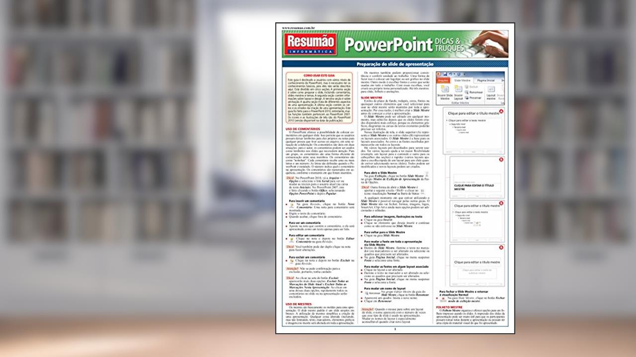 Capa de Powerpoint - Dicas & Truques, do autor John Hales; Lori Aldrich