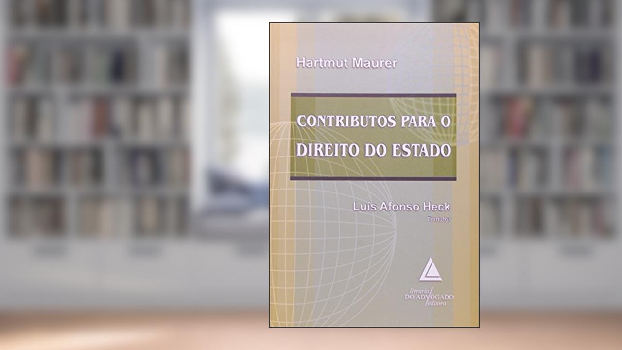 Capa de Contributos Para O Direito Do Estado, do autor Hartmut Maurer