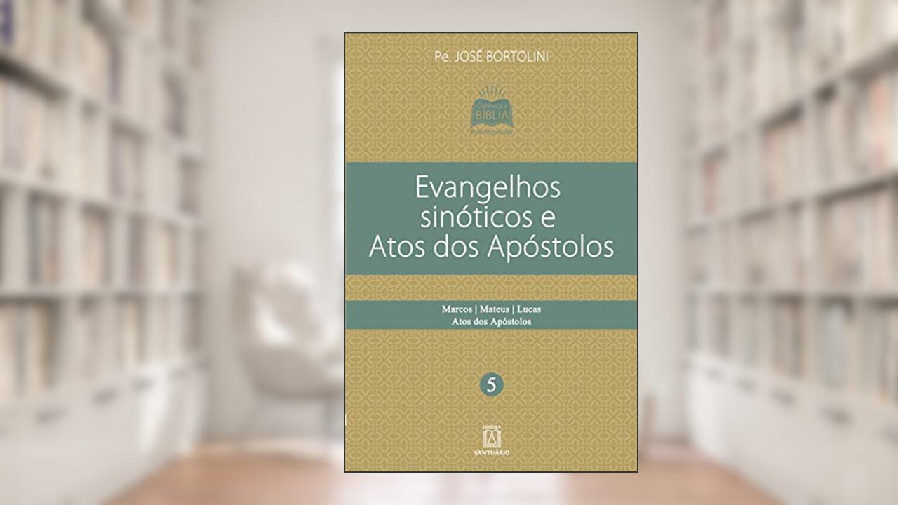Capa de Evangelhos Sinoticos e Atos dos Apostolos: Marcos i Mateus i Lucas i Atos dos Apóstolos., do autor Pe José Bortolini
