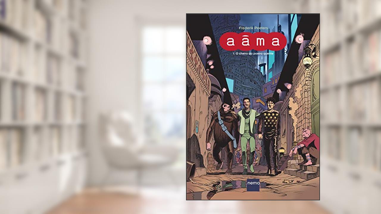 Capa de Aâma - Volume 1: O cheiro da poeira quente, do autor Frederik Peeters