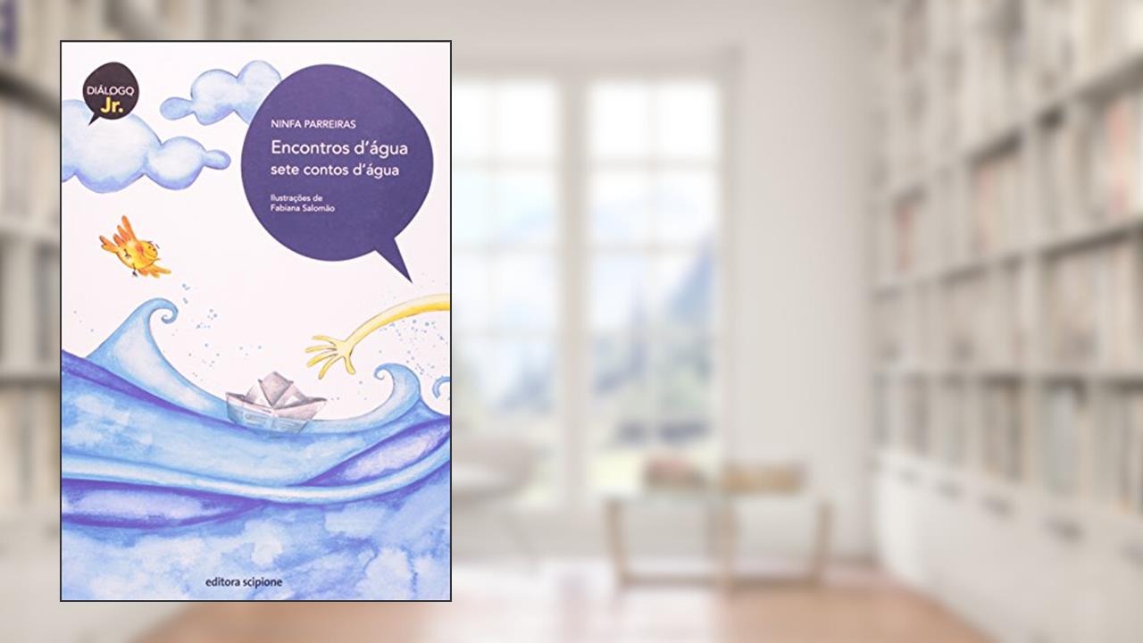 Capa de Encontros d'água: Sete contos d'água, do autor Ninfa Parreiras