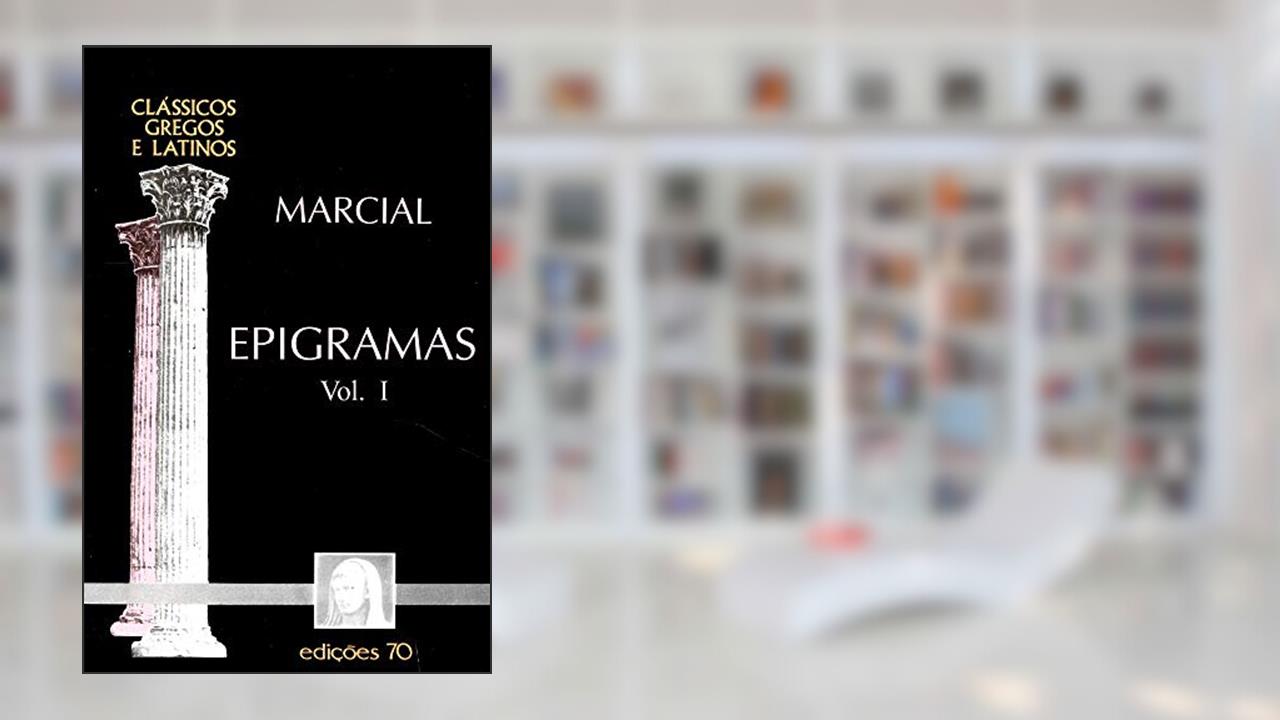 Capa de Epigramas (Volume 1), do autor Marcial