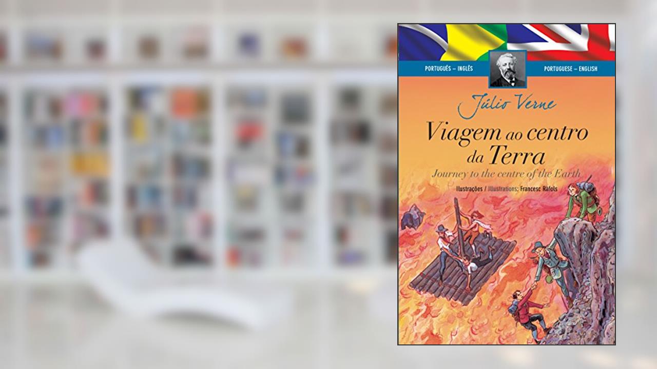 Capa de Viagem ao centro da Terra, do autor Júlio Verne