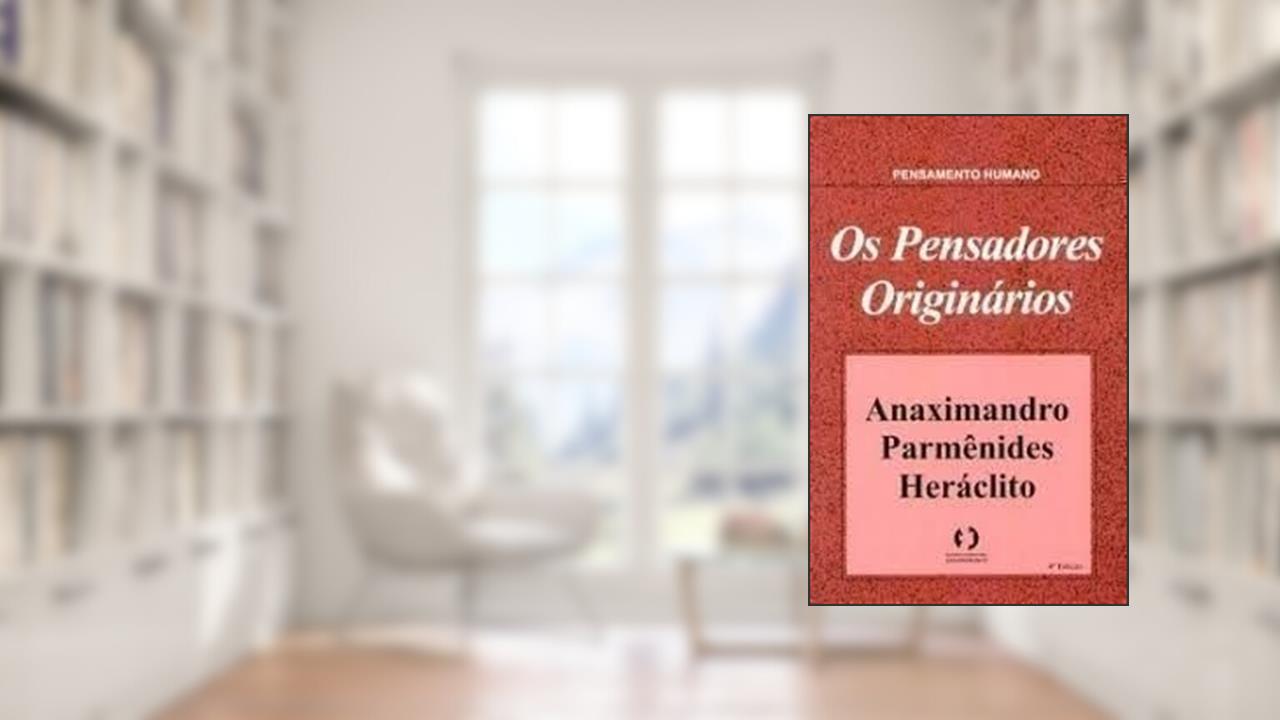 Capa de Pensadores Originarios. Anaximandro, Parmenides, do autor Vários Autores