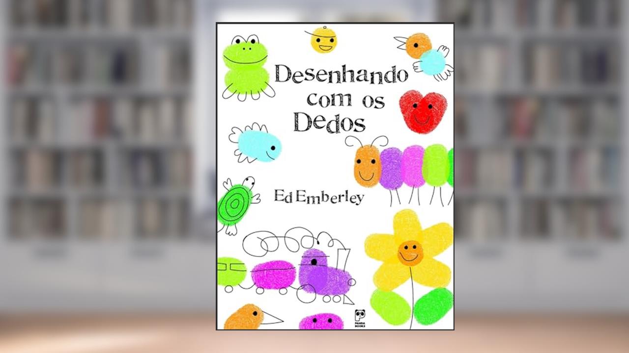 Capa de Desenhando com os dedos, do autor Ed Emberley