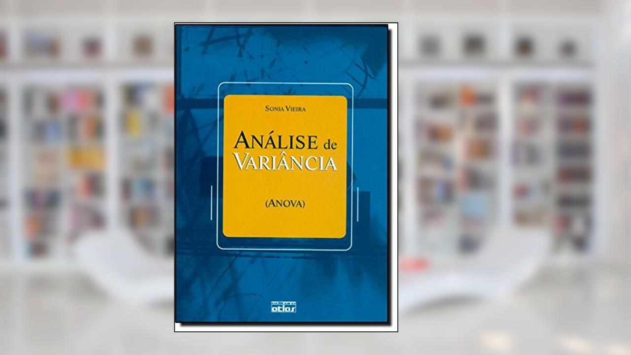 Capa de Análise De Variância. Anova, do autor Sonia Vieira