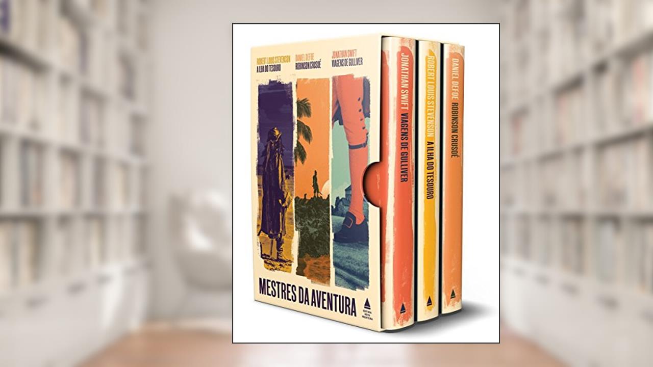 Capa de Mestres da Aventura - Box, do autor Daniel Defoe