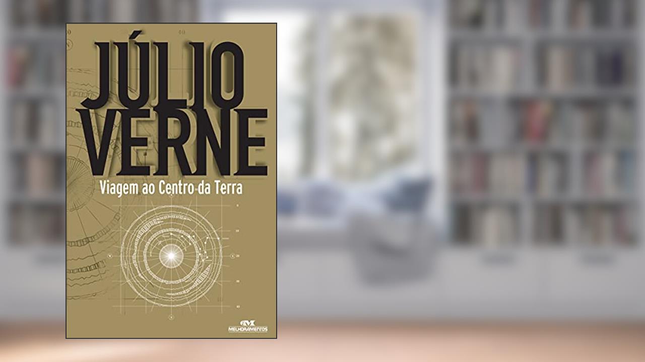 Capa de Viagem ao Centro da Terra, do autor Júlio Verne