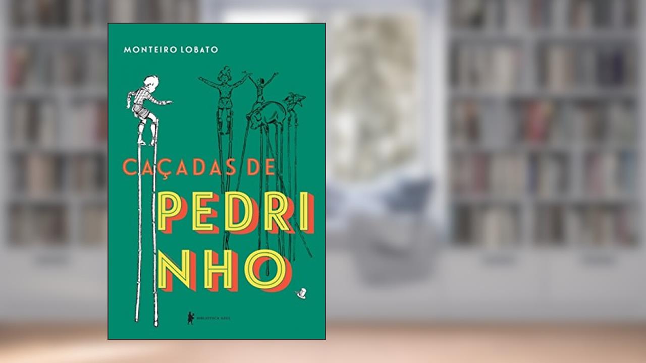 Capa de Caçadas de Pedrinho, do autor Monteiro Lobato