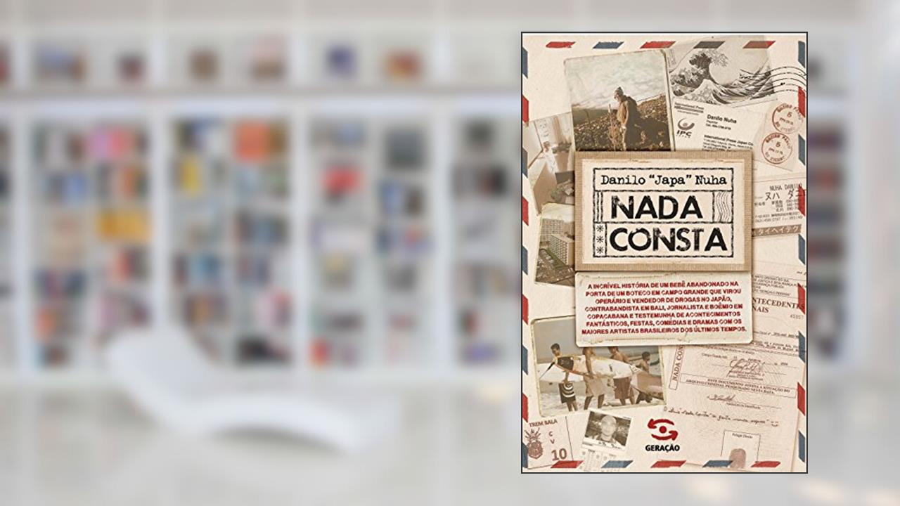 Capa de Nada consta, do autor Danilo 