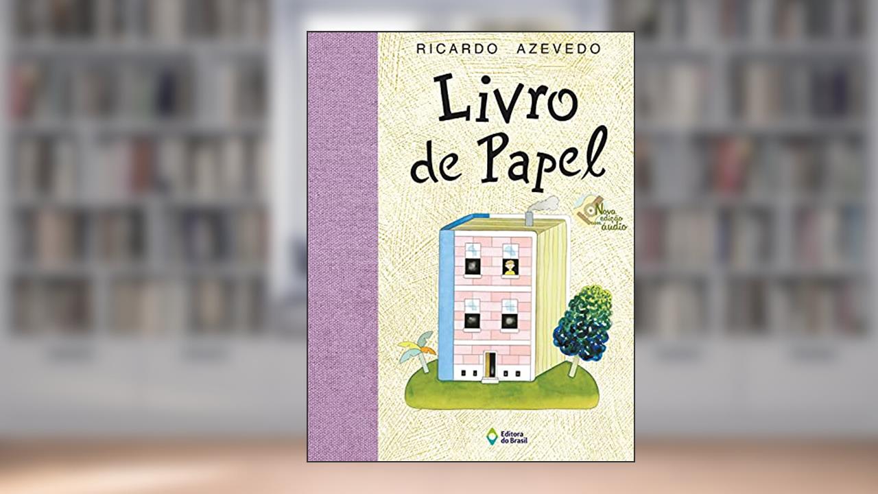 Capa de Livro de papel, do autor Ricardo Azevedo