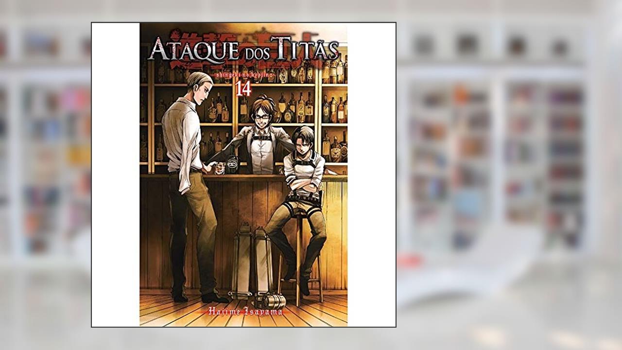 Capa de Ataque dos Titãs Vol. 14: Série Original, do autor Hajime Isayama