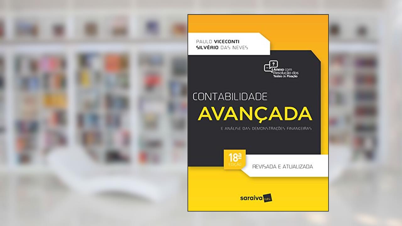 Capa de Contabilidade avançada e análise das demonstrações financeiras, do autor Silvério das Neves; Paulo Viceconti