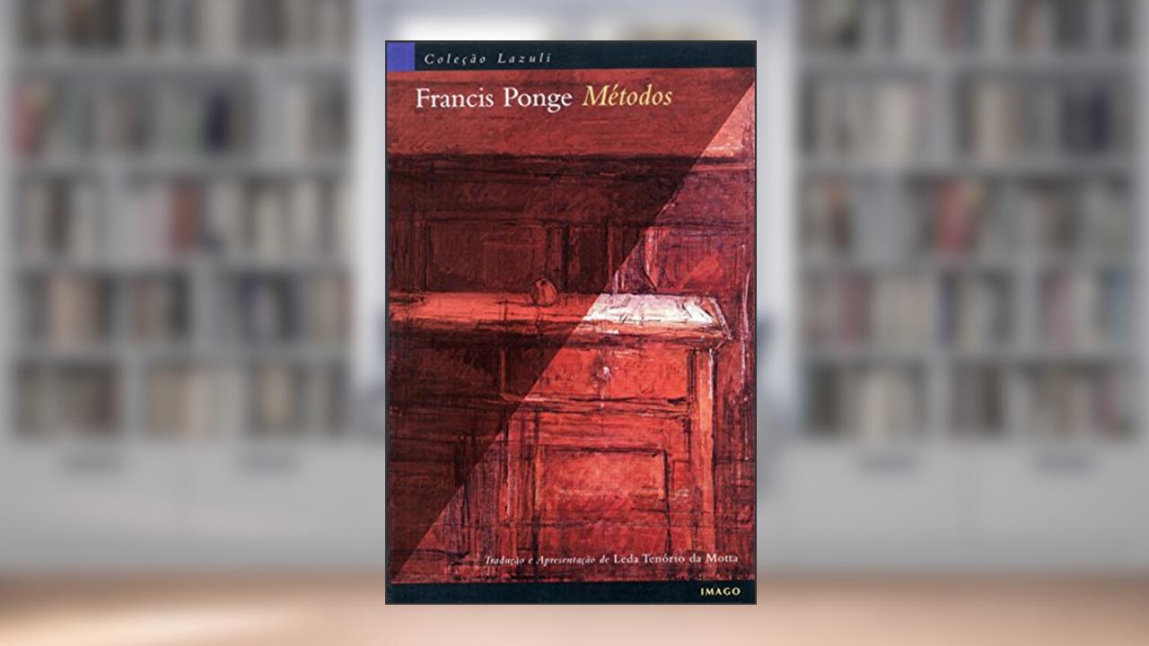 Capa de Métodos, do autor Francis Ponge