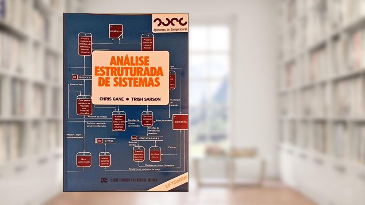 Capa de Análise Estruturada de Sistemas, do autor Gane; Sarson