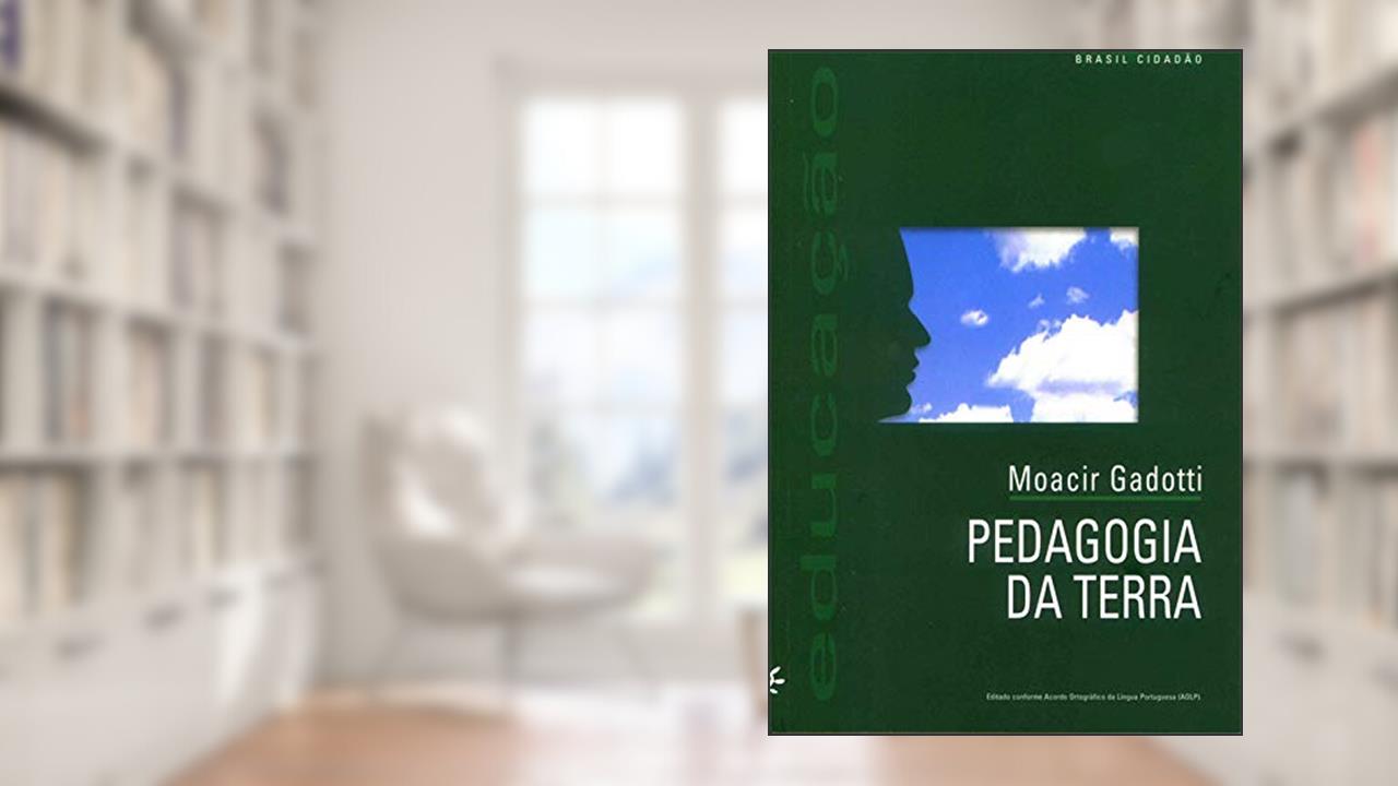 Capa de Pedagogia da terra, do autor Moacir Gadotti