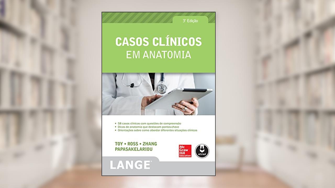 Capa de Casos Clínicos em Anatomia, do autor Eugene Toy